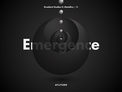 Gradient Studies II: Emergence abstract black and white circles fibonacci geometry golden ratio gradient illustrator minimalism minimalist skillshare typography vector