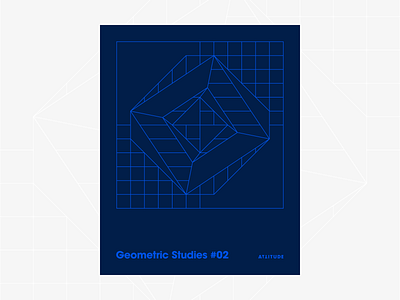 Geometric Studies #02 1980s abstract avant garde blueprint digital duotone geometric art geometric grid grid design grids line art linear design minimalist pattern poster retro typography vector