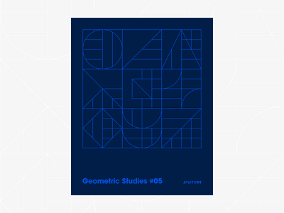 Geometric Studies #05 1980s abstract avant garde blueprint digital duotone geometric art geometric grid grid design grids line art linear design minimalist pattern poster retro typography vector