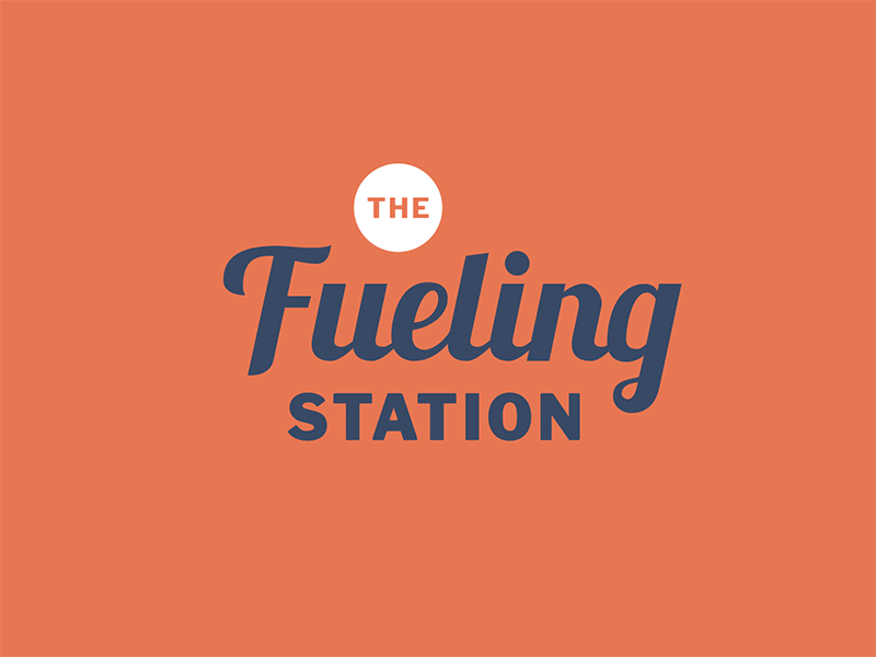 The Fueling Station brand branding coffee logo wordmark