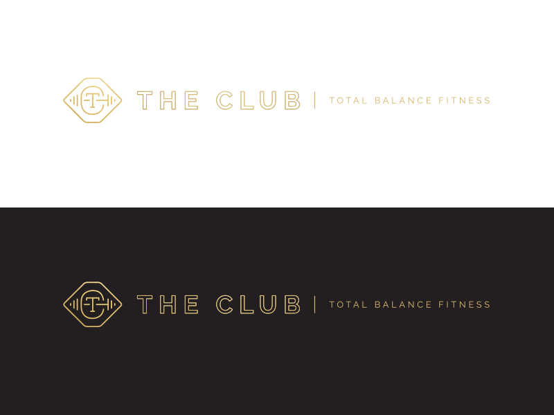 The Club Logo brand branding fitness gym identity logo