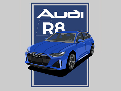 Audi R8 2d animation 3d adobe animation branding classic design flash graphic design illustration logo motion graphics ui