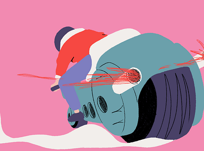 Biker 2d animation adobe animation branding classic design flash illustration logo ui