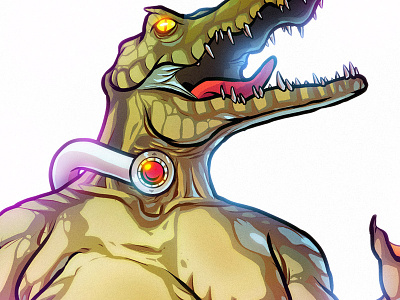 Croctopus! 80s atomukk pizzeria cartoon character design fun illustration manga studio mutant photoshop tmnt