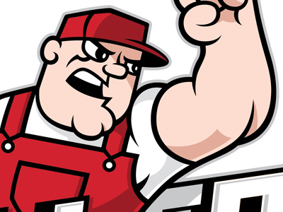 Miller Man illustration inkstatic mascot sports vector