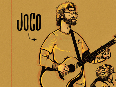 JoCo Poster Doodle character doodle illustration inkstatic sketch