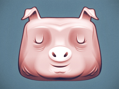 Vector Style Experiment bacon cartoon character experiment farm illustration inkstatic pig vector