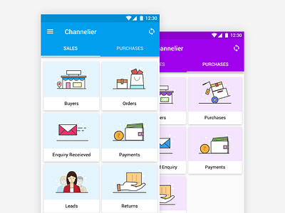 Channelier Mobile App android ui channelier design icons mobile mobile designing mobile ui ui
