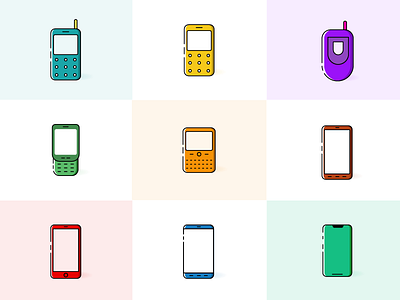 Mobile Icon Set By Akshay Chaturvedi On Dribbble