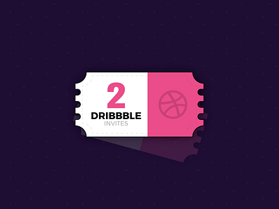 2 Dribbble Invites dirbbble dribbble invites illustration illustrations invitation invite invites welcome