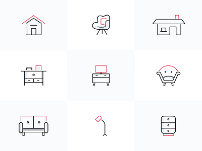 Insurance icon set