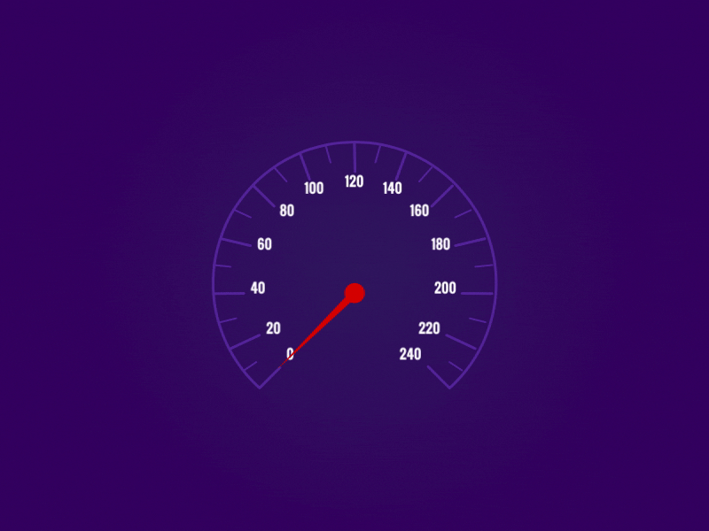 Speedometer animation car expressions face flinto interaction ix race speed speedometer
