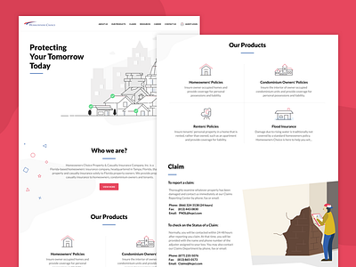 HCPCI website design exzeo hcpci home owners icons insurance juster ui ux web website