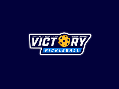 Victory Pickleball design graphic design illustration logo pickleball sportlogo typography vector