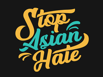 Stop Asian Hate design graphic design illustration logo typography vector