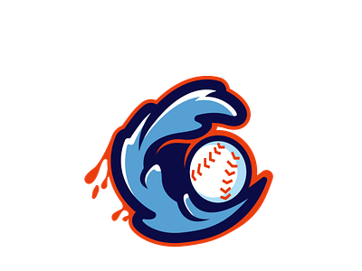 "C" Abstract Baseball logo