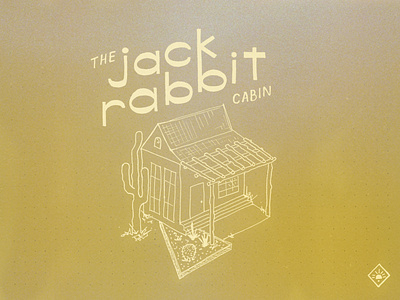 The Jack Rabbit Cabin Logo branding concept hand drawn identity illustration logo logotype typography