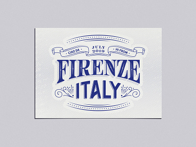Adobe Live Florence Postcard florence illustration italy postcard vector