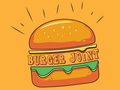 Burger Joint branding design graphic design illustration illustrator logo logo design typography vector