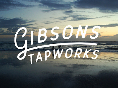 Gibsons Tapworks beer brewery costal growler illustration illustrator lifestyle logo ocean