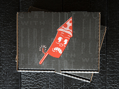 Firecracker Pizza box