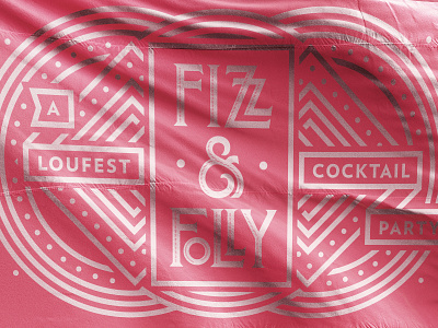 Fizz & Folly branding cocktails design illustration logo typography vector