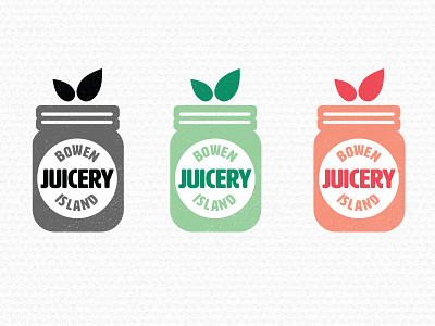 Bowen Island Juicery Logo branding illustration logo typography