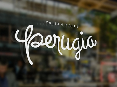 Café Branding branding custom typography logo design window decal