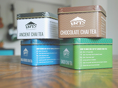 Chai Tea Packaging icon design package design pattern design