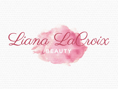 Liana LaCroix Beauty Logo logo design typography watercolour