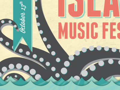 Treasure Island Music Festival Poster illustration poster design