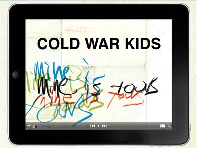 Cold War Kids apps creative direction design ipad iphone web