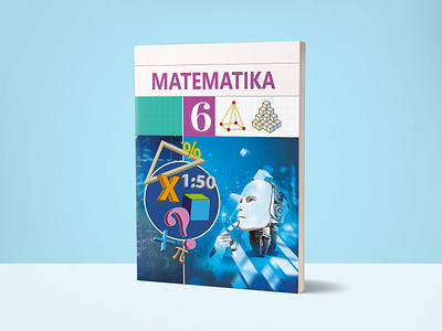 Matematika (6-sinf) bookcover design graphic design typography