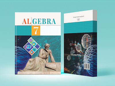 Algebra (7 sinf) book bookcover cover design graphic design