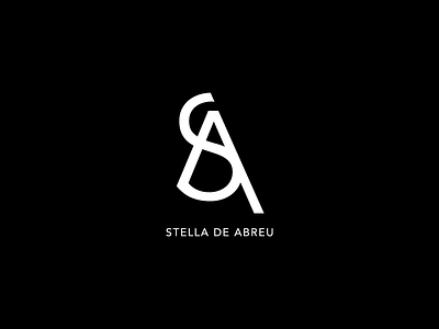 Logo Stella De Abreu branding design fashion icon illustration illustrator logo minimal type typography vector