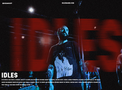 IDLES BAND alien band idles graphic design halftone idles band noise pho poster design