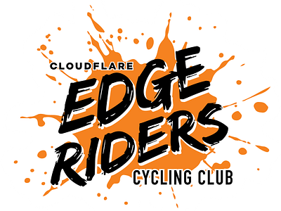 Cloudflare Edge Riders Cycling Club cloudflare cycling diecut logo sticker