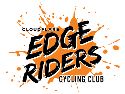 Cloudflare Edge Riders Cycling Club cloudflare cycling diecut logo sticker