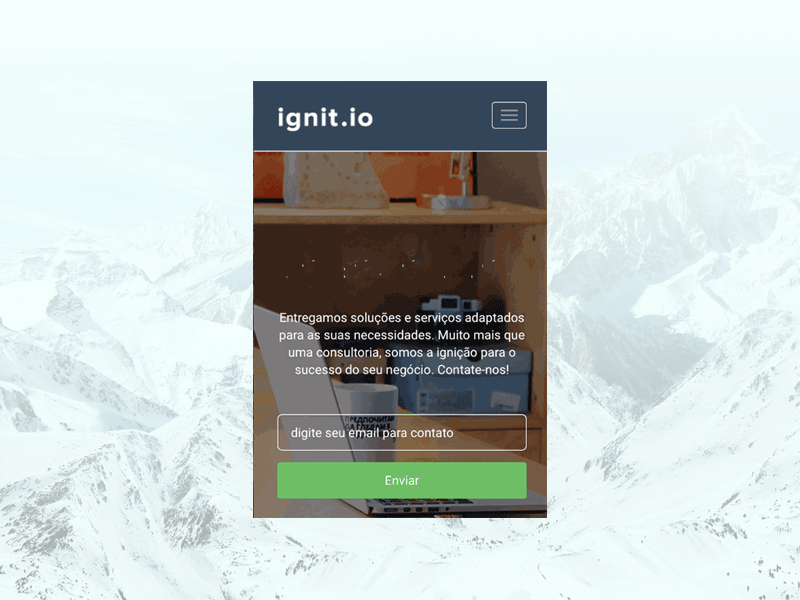 Site Mobile | ignit.io animation app consulting design interaction letter menu mobile responsive site ui ux