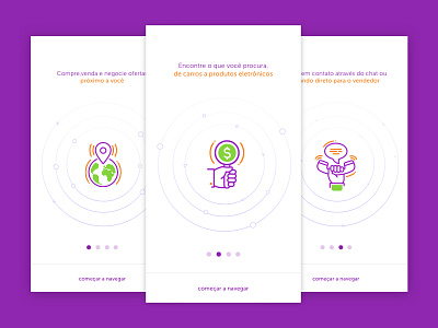 Onboarding Cards buy colors design firstshot illustration interface material mobile onboarding ux visual