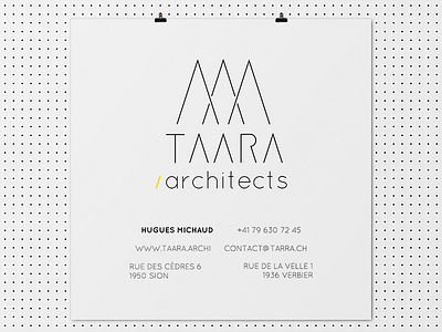 Taara architects architect architecture corporate goldenratio graphicdesign identity logo logodesign