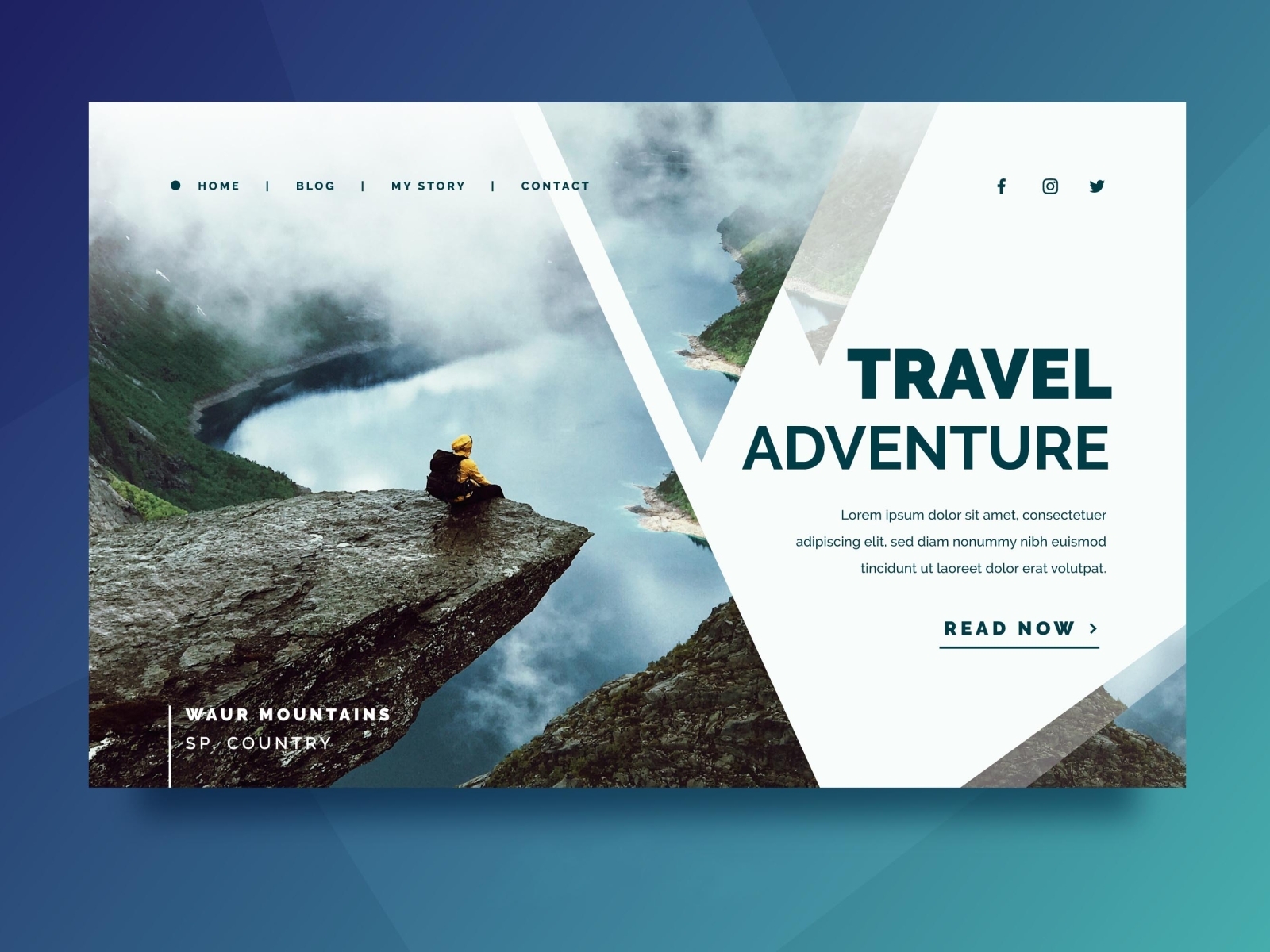 Travel Landing Page by Sherry on Dribbble