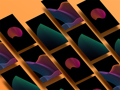 Abstract Lines - iPhone Wallapers free gradient illustrator iphone iphone7 lines pattern vector wallpaper wavelength waves