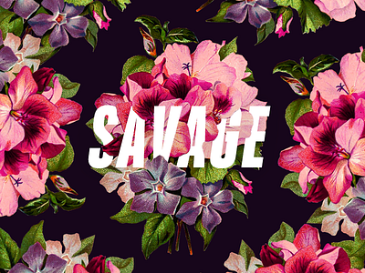 Flora flora floral flower photoshop text type typography