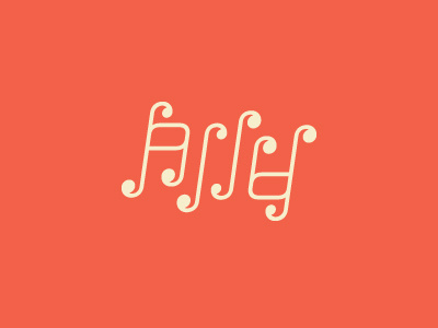 Ally ambigram fun logo minimal simple typography