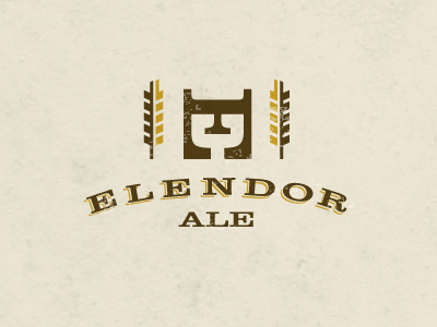 Elendor Ale beer elvish logo wheat