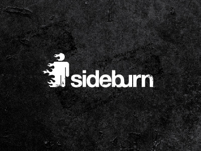 Sideburn 2 burn dance dj fire logo music sideburn