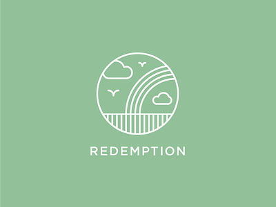 Redemption birds branding clouds heisler icon logo logotype rainbow redemption regeneration reignite renewal