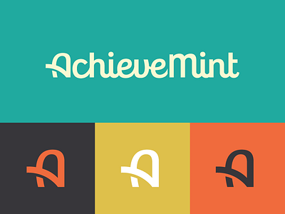 AchieveMint activity branding friendly health identity logo logotype medical reward wellness