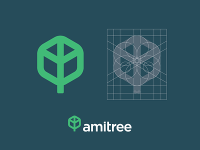Amitree amitree branding friendly identity logo modern sean simple tree